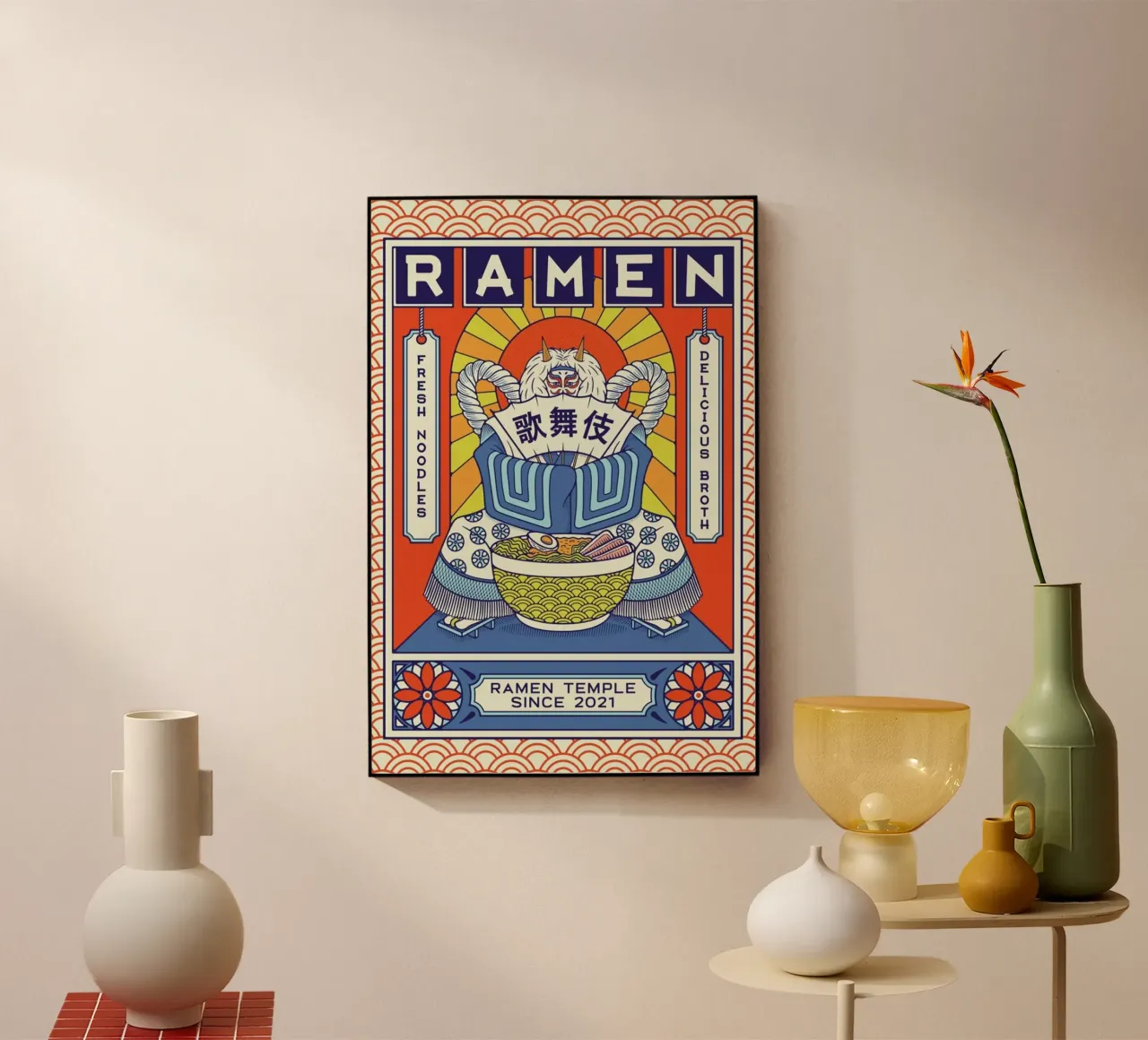 Ramen Temple Broth plexiglass da daylight design studio