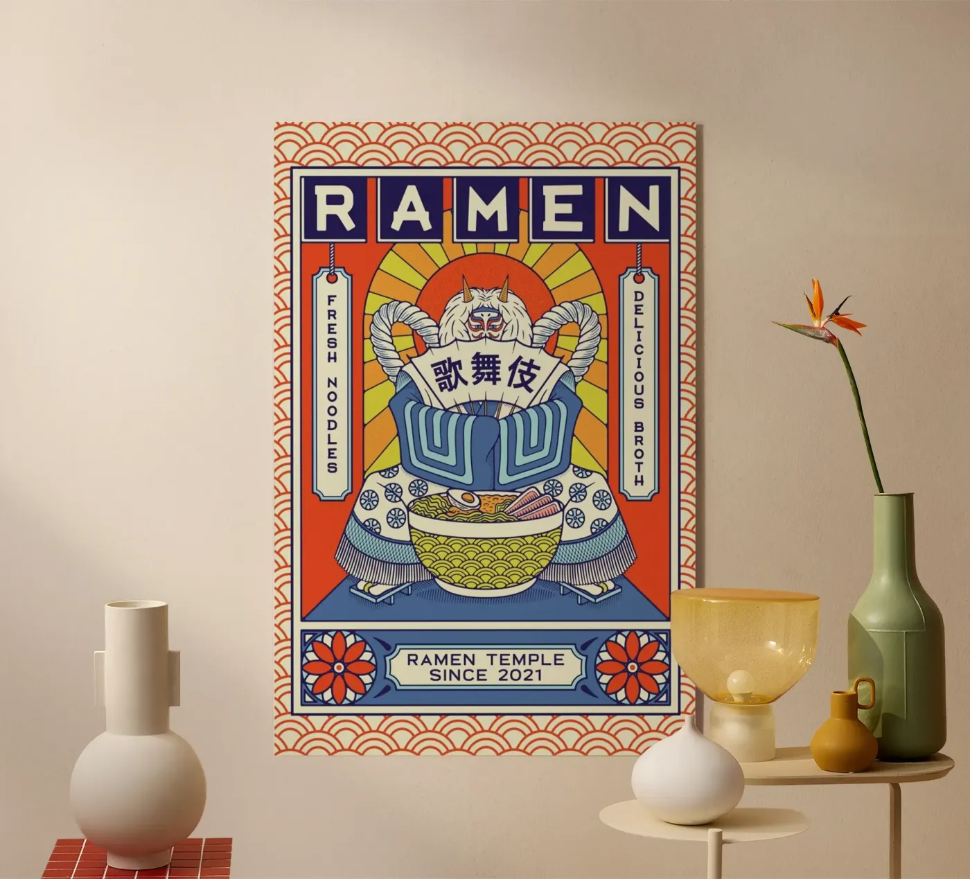 Ramen Temple Broth plexiglass da daylight design studio