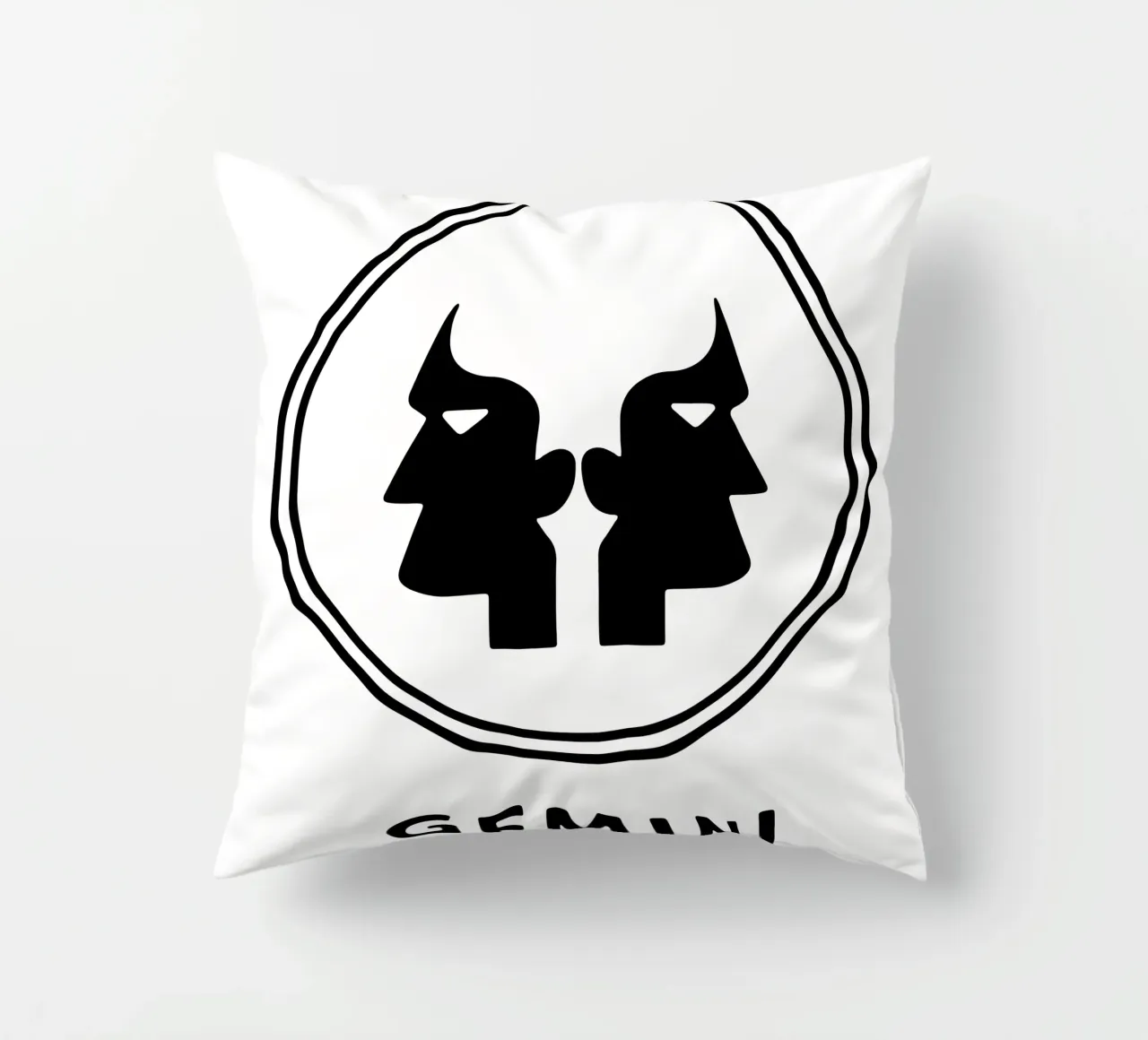 Gemelli Zodiac Vector Art Design cuscino da Raffasya Shop