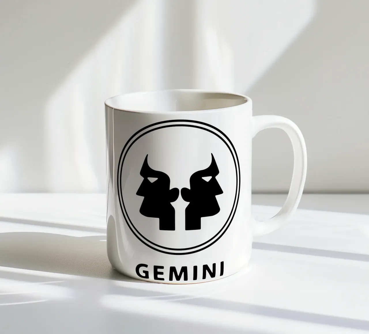 Gemelli Zodiac Vector Art Design tazza in ceramica da Raffasya Shop
