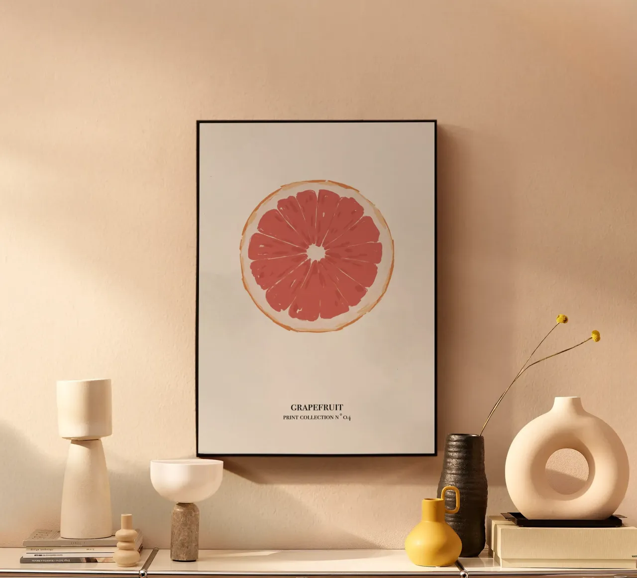 Illustrazione pamplemousse abstrait. plexiglass da Sixmai