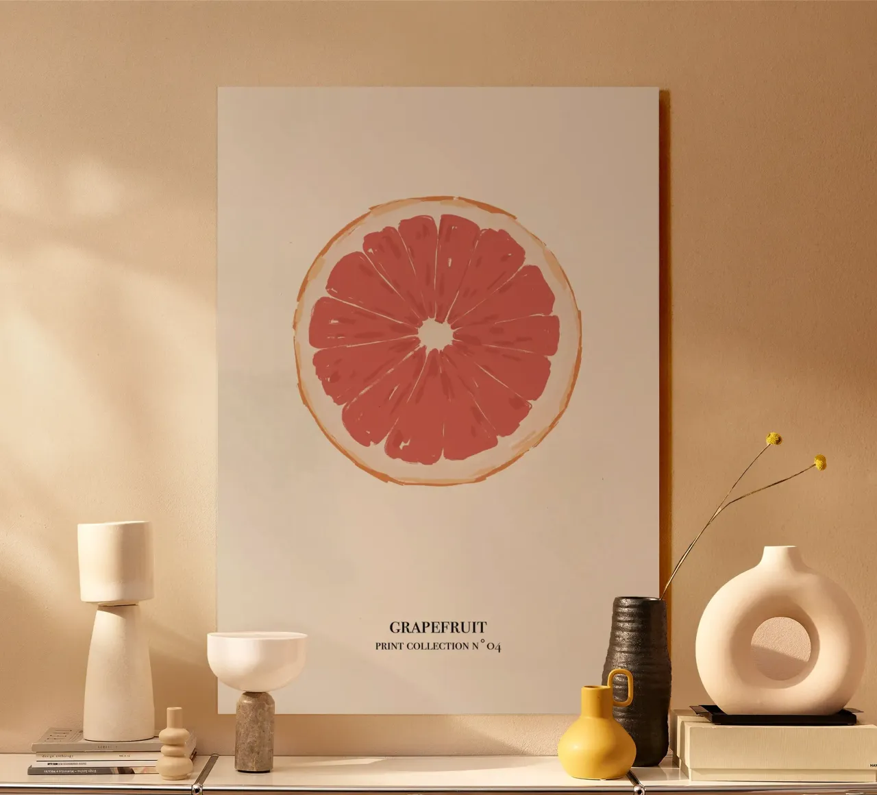 Illustrazione pamplemousse abstrait. plexiglass da Sixmai