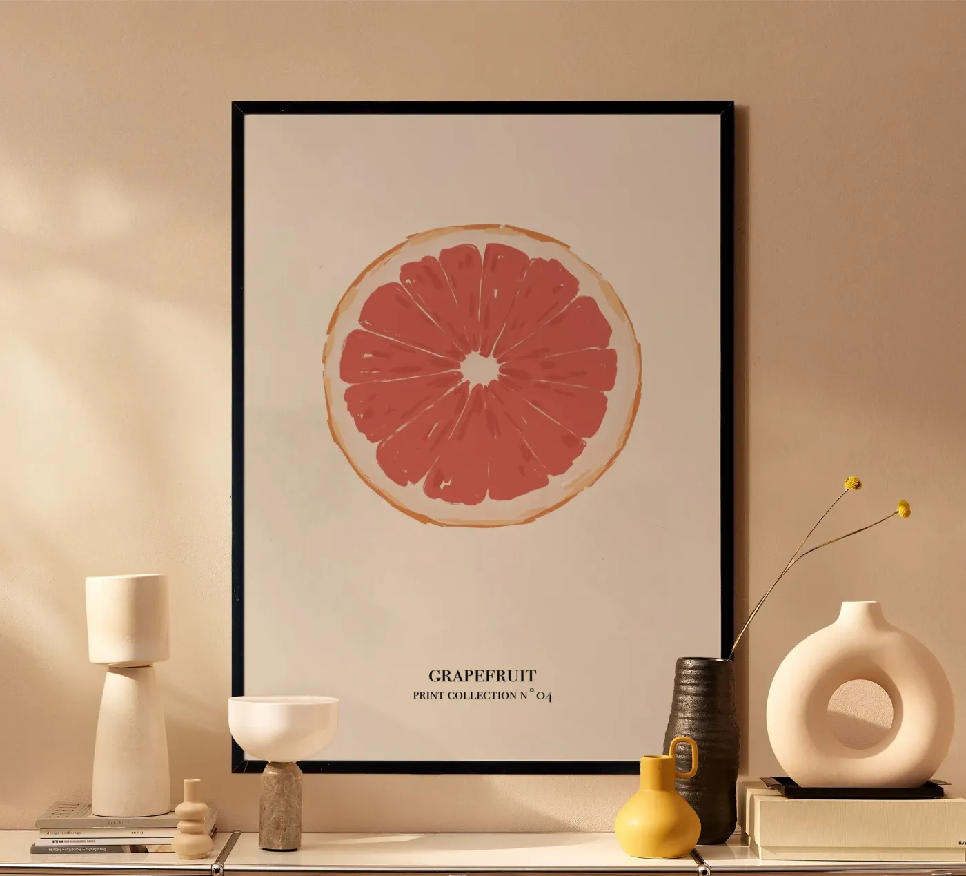 Illustrazione pamplemousse abstrait. poster da Sixmai