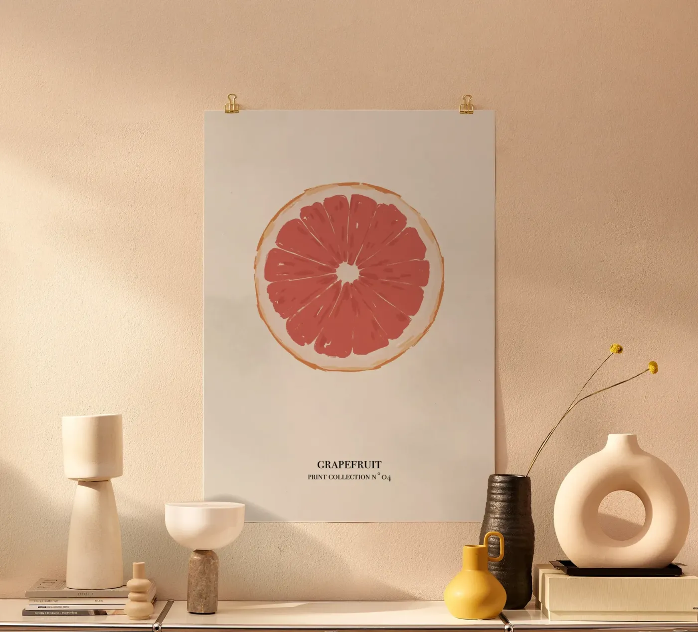 Illustrazione pamplemousse abstrait. poster da Sixmai