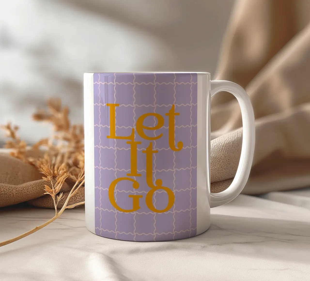 Let It Go Keramik Tasse von designdn
