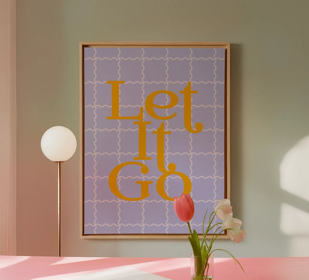 Let It Go tela con Cornice a cassetta da designdn