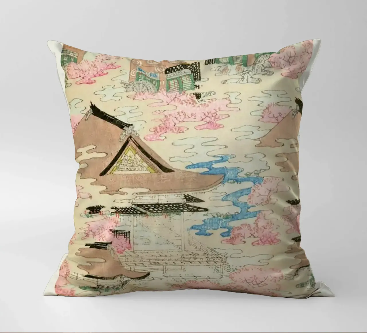 Shin-Bijutsukai - Paddleboats cuscino da Vintage by JUNIQE