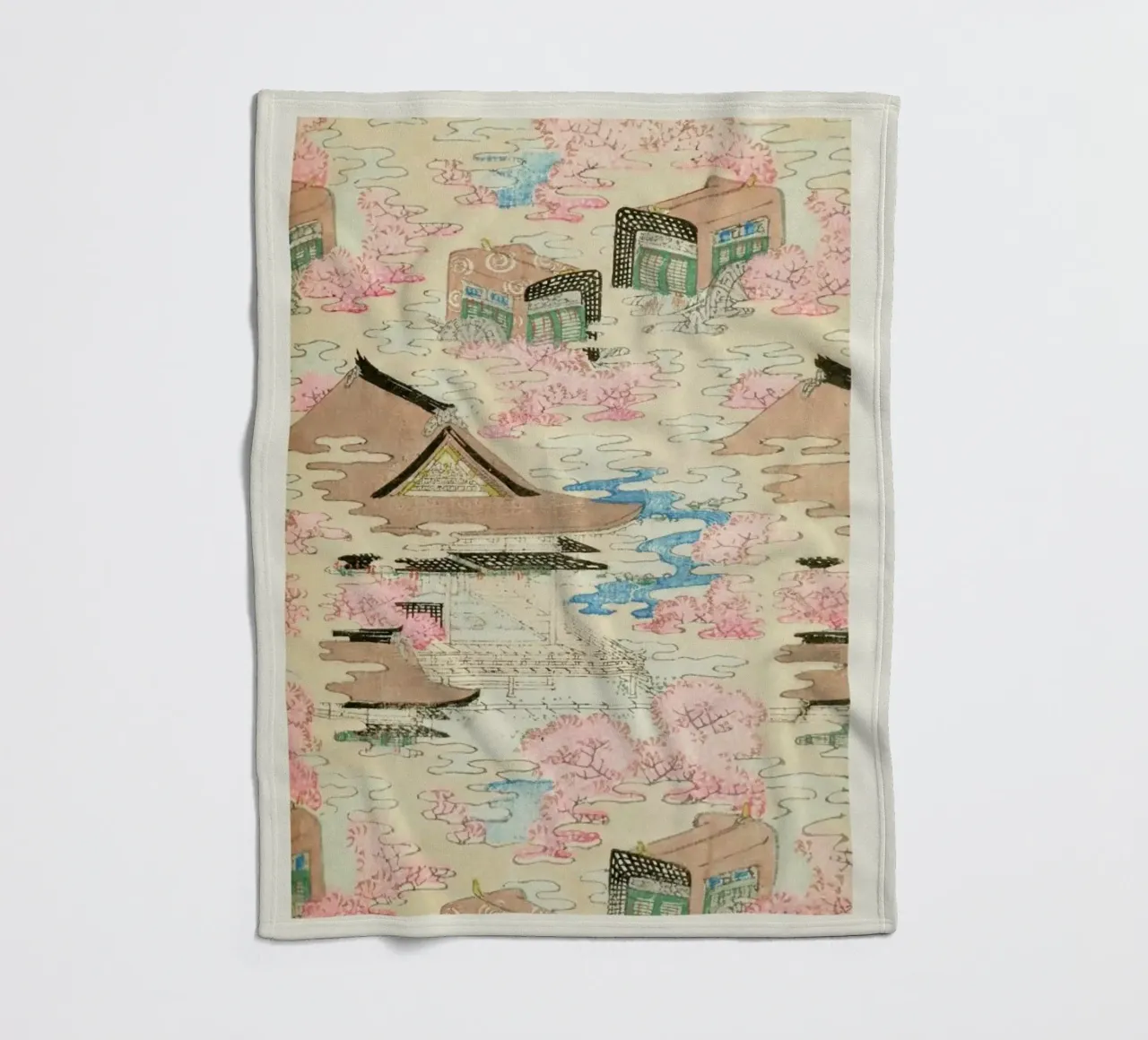 Shin-Bijutsukai - Paddleboats coperta in pile da Vintage by JUNIQE