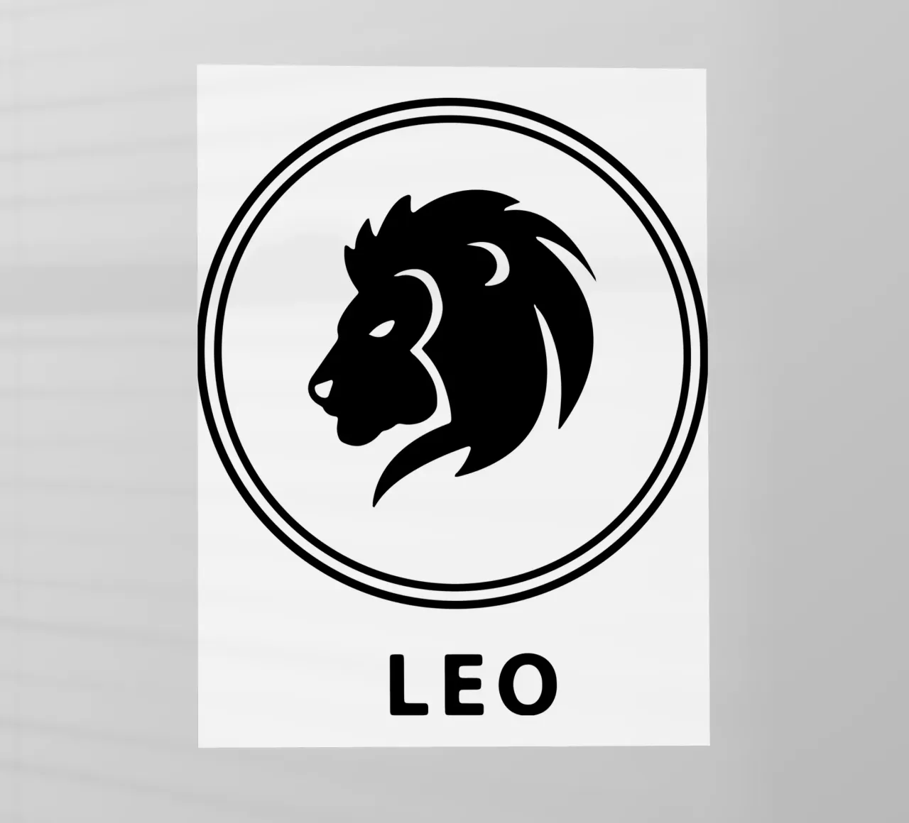 Leone Zodiaco Vector Art Design pellicola backlit da Raffasya Shop