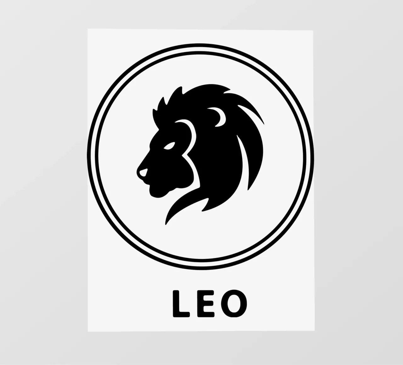 Leone Zodiaco Vector Art Design pellicola backlit da Raffasya Shop