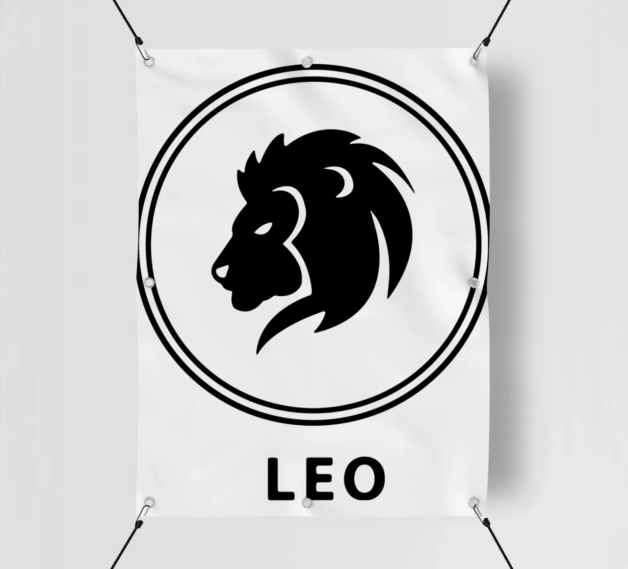 Leone Zodiaco Vector Art Design telo in pvc da Raffasya Shop