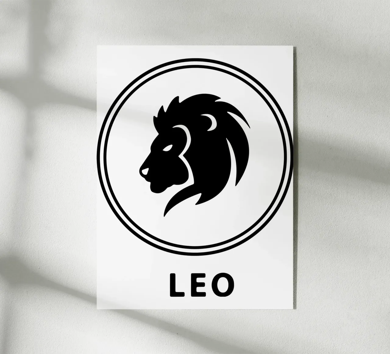 Leone Zodiaco Vector Art Design plexiglass da Raffasya Shop