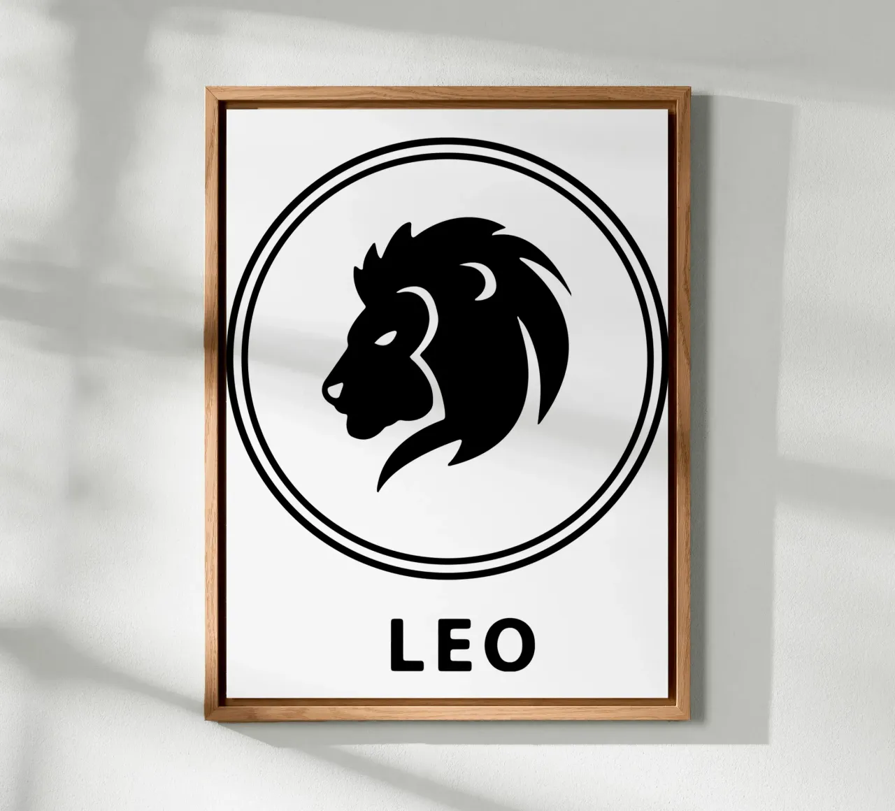 Leone Zodiaco Vector Art Design alluminio dibond da Raffasya Shop