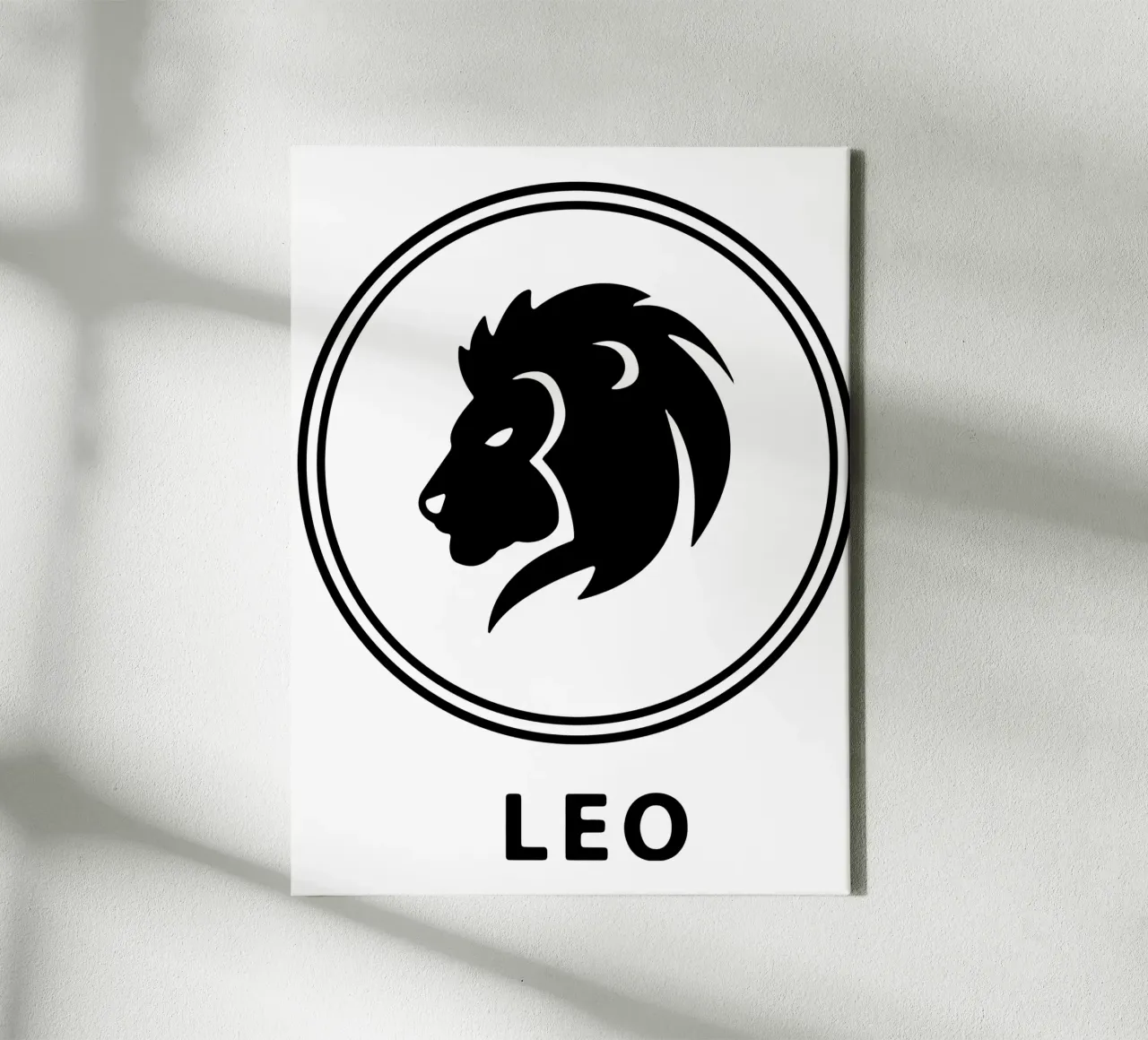 Leo Zodiac Vector Art Design canvas by Raffasya Shop