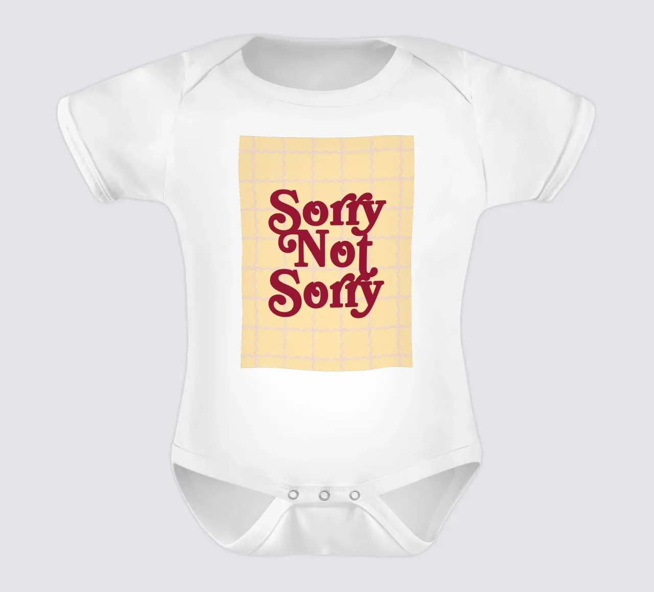 Sorry Not Sorry body neonato maniche corte da designdn