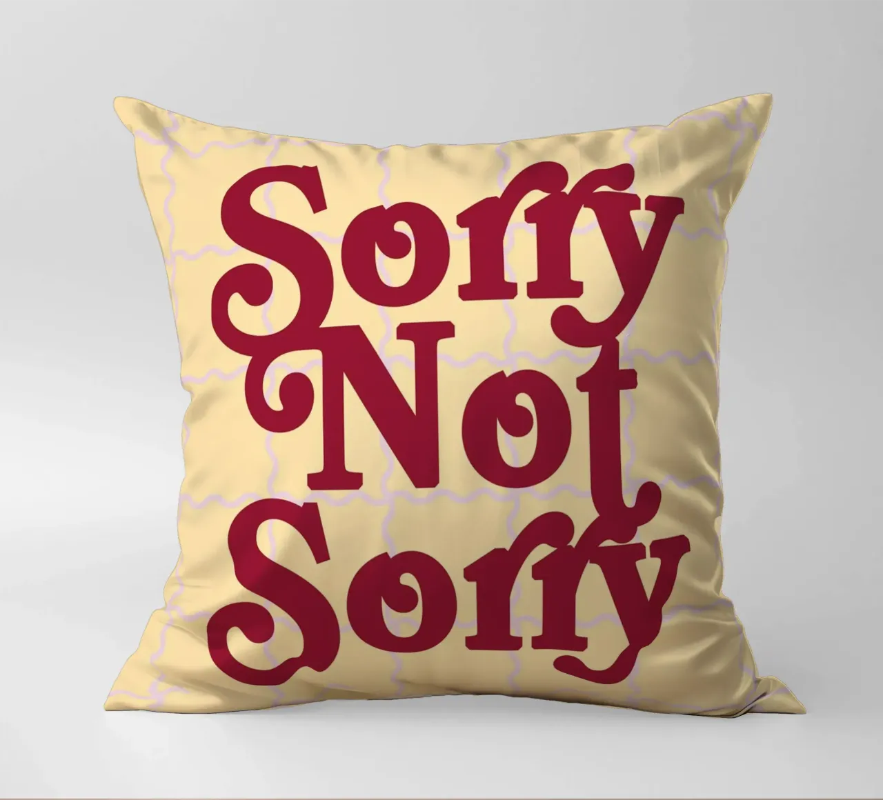 Sorry Not Sorry cuscino da designdn