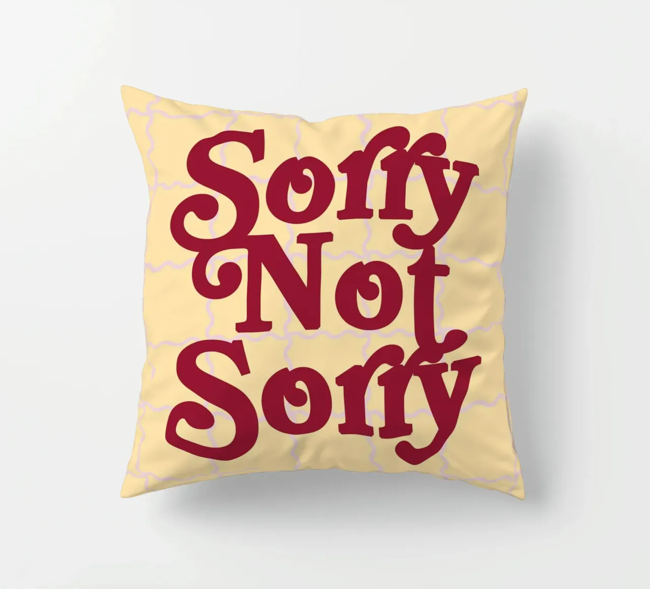 Sorry Not Sorry cuscino da designdn