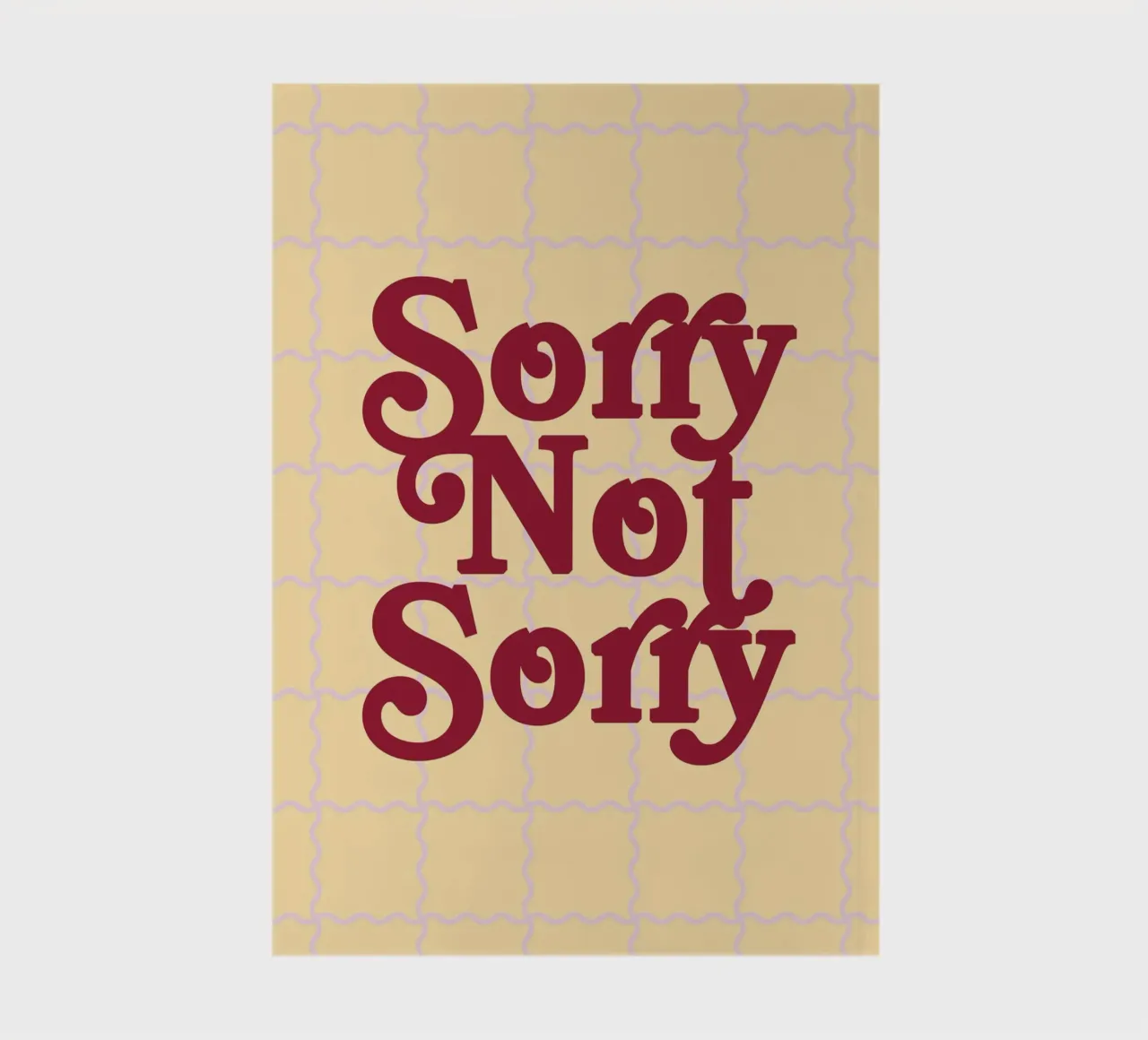 Sorry Not Sorry notebook by designdn