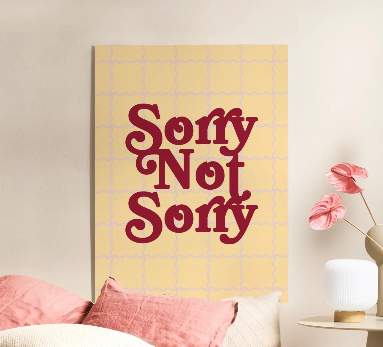Sorry Not Sorry plexiglass da designdn