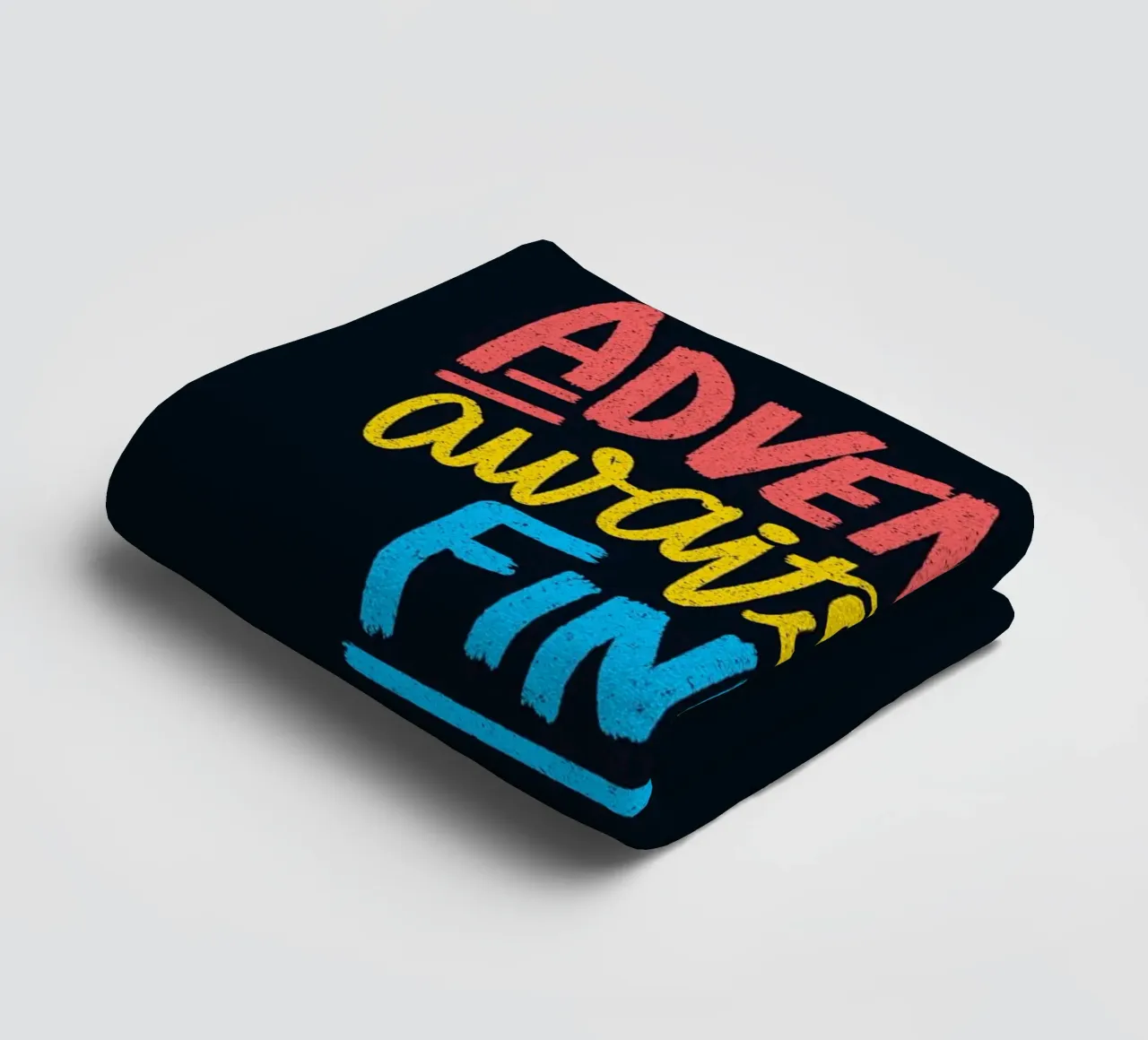 Adventure Awaits Go Find It towel by Tobe Fonseca