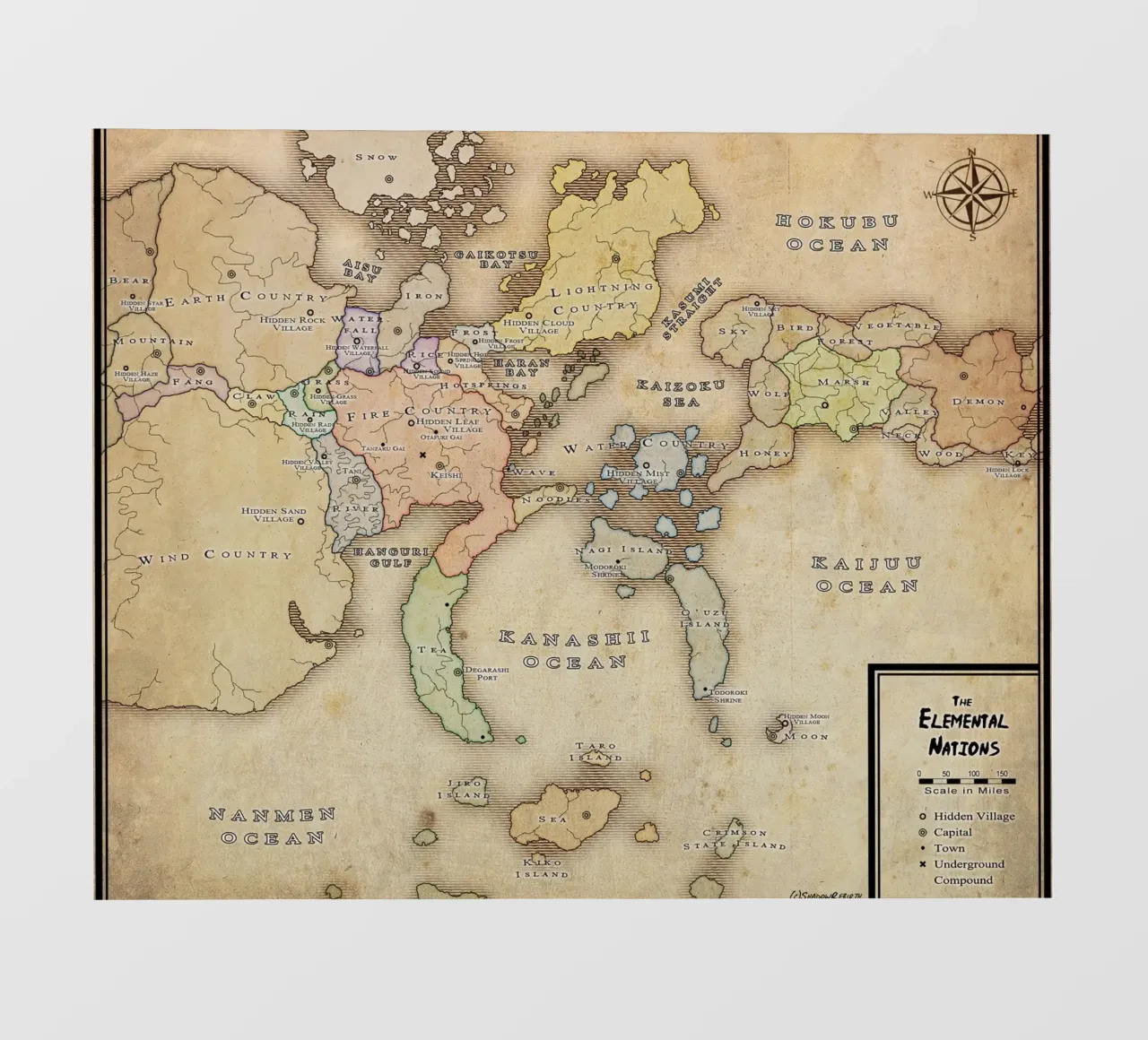 la mappa delle nazioni elementari pellicola backlit da phillipp veisenberg