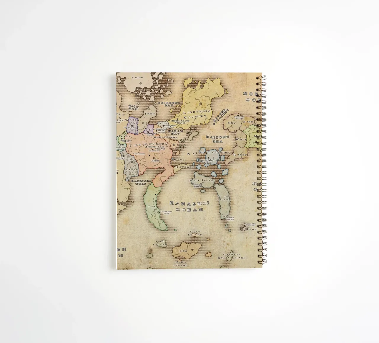 the elemental nations map spiral notebook by phillipp veisenberg