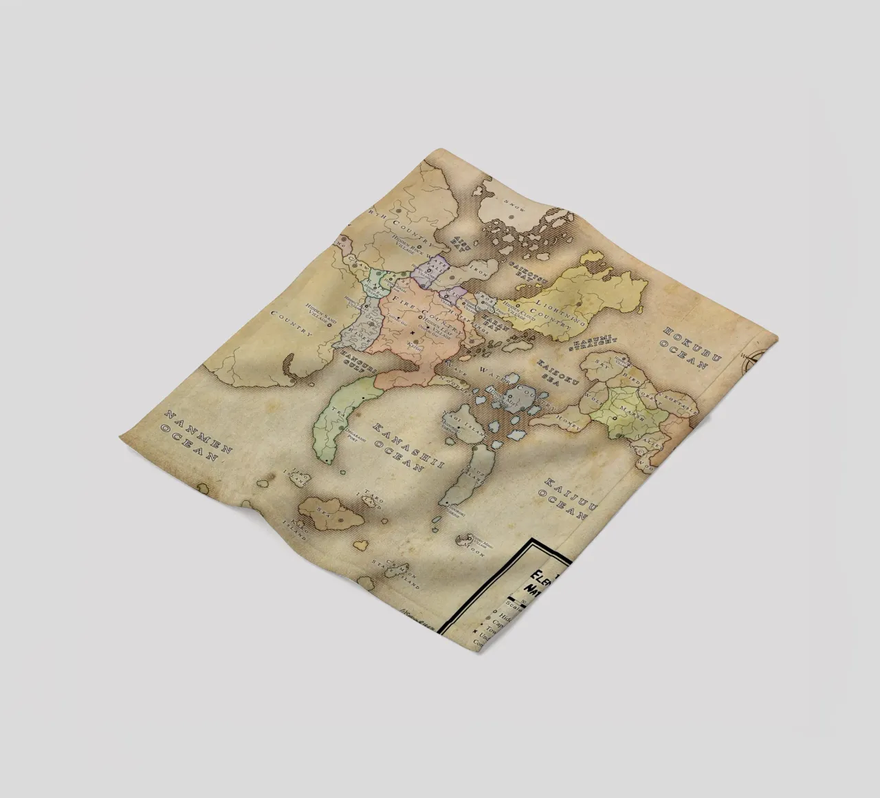 the elemental nations map fleece blanket by phillipp veisenberg