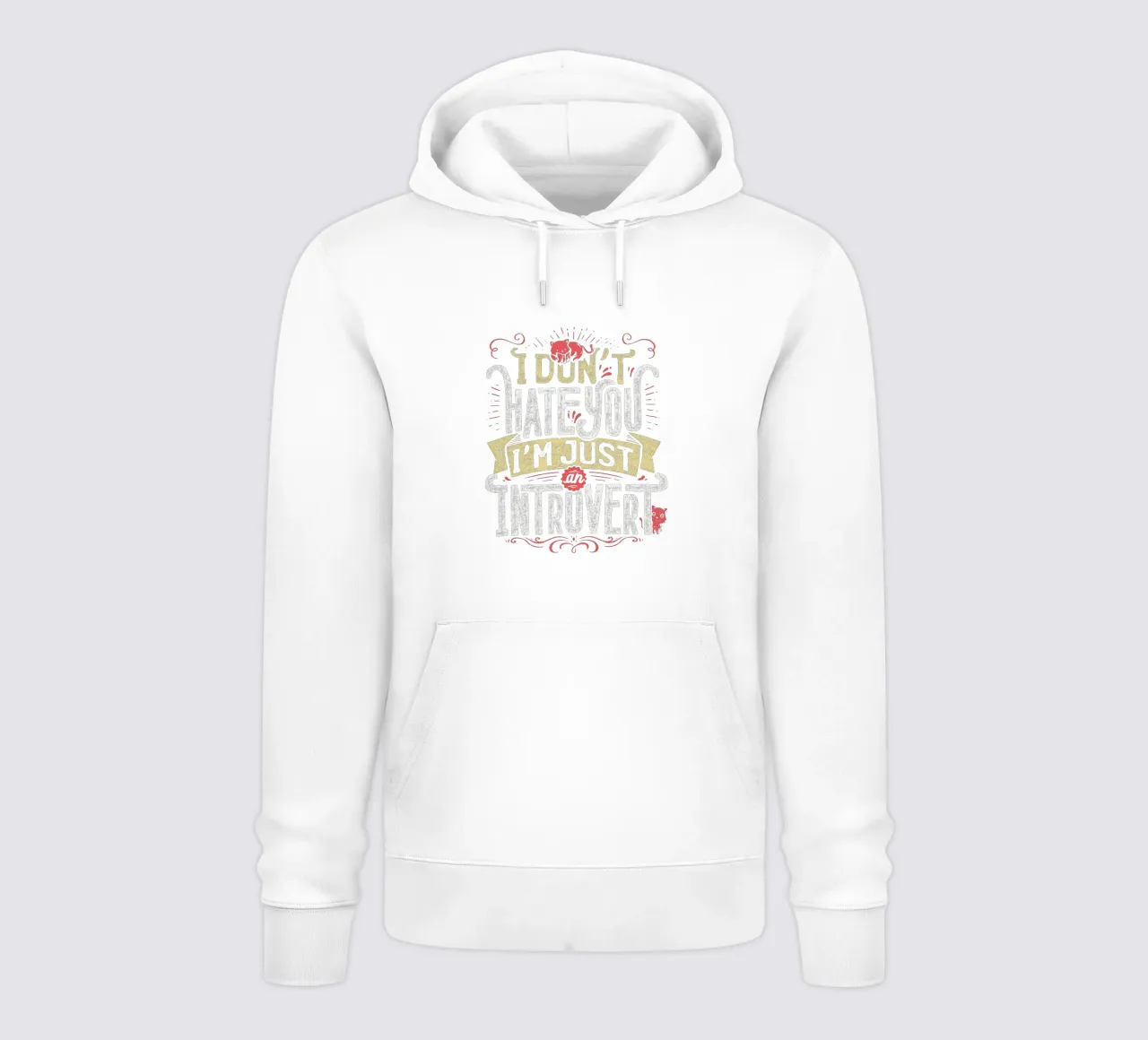 I don't hate you I'm just an introvert hoodie by Tobe Fonseca