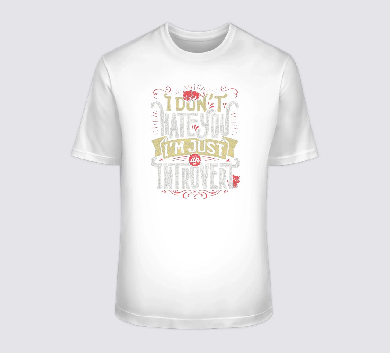 Ich hasse dich nicht, ich bin nur ein introvertierter Mensch. T-Shirt von Tobe Fonseca