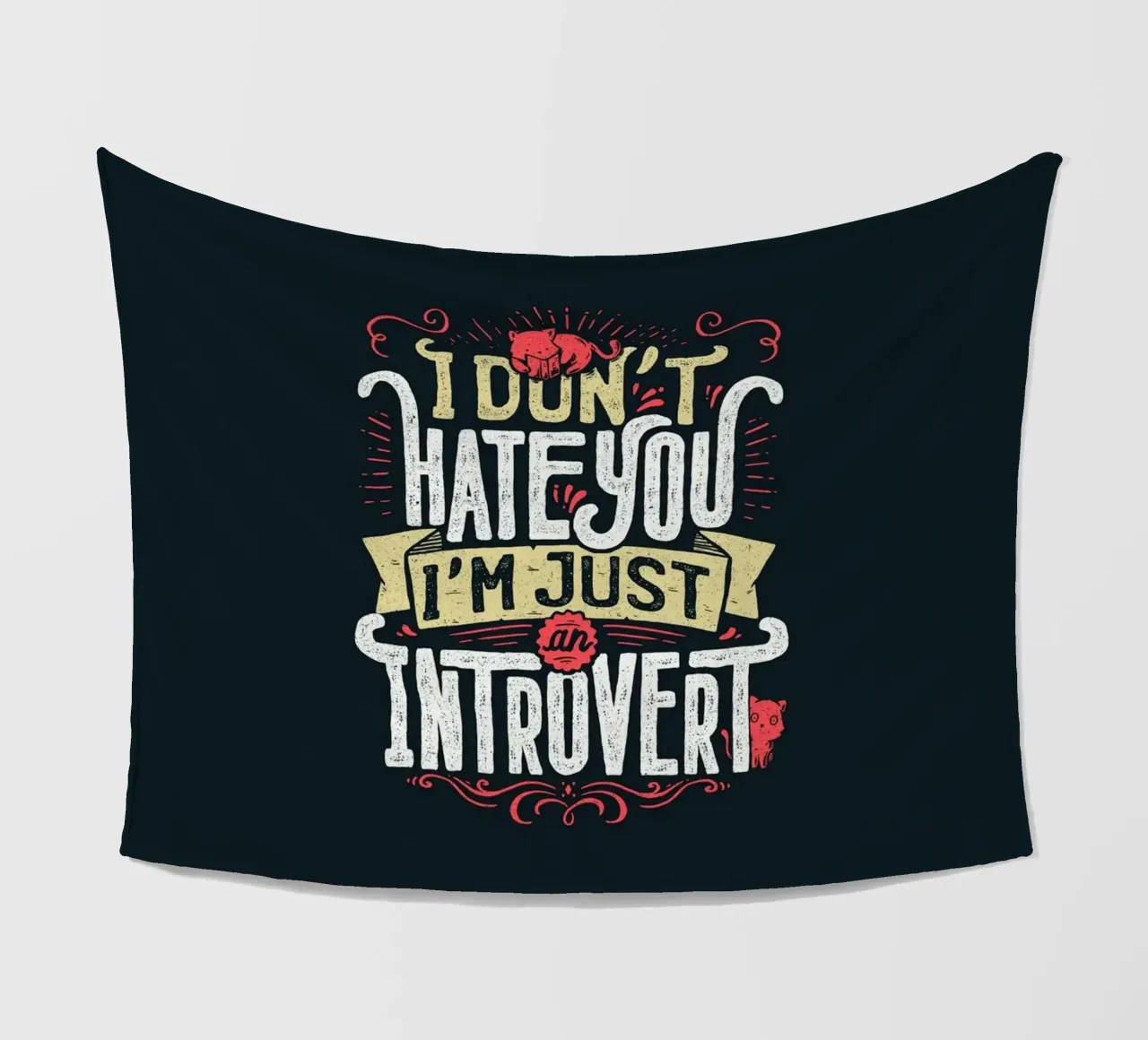 Non ti odio, sono solo un introverso. coperta in pile da Tobe Fonseca