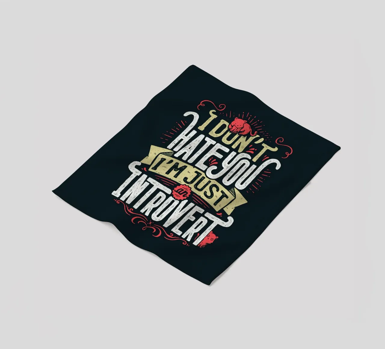 Non ti odio, sono solo un introverso. coperta in pile da Tobe Fonseca