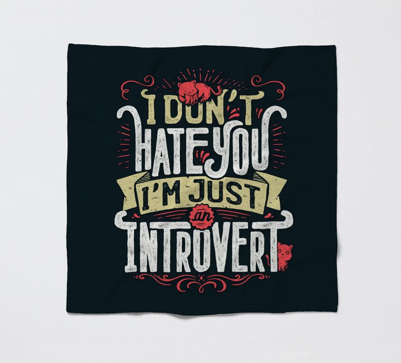 Ich hasse dich nicht, ich bin nur ein introvertierter Mensch. Fleecedecke von Tobe Fonseca