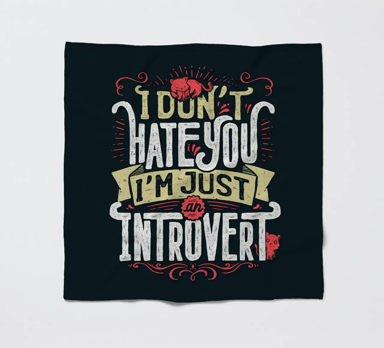 Non ti odio, sono solo un introverso. coperta in pile da Tobe Fonseca