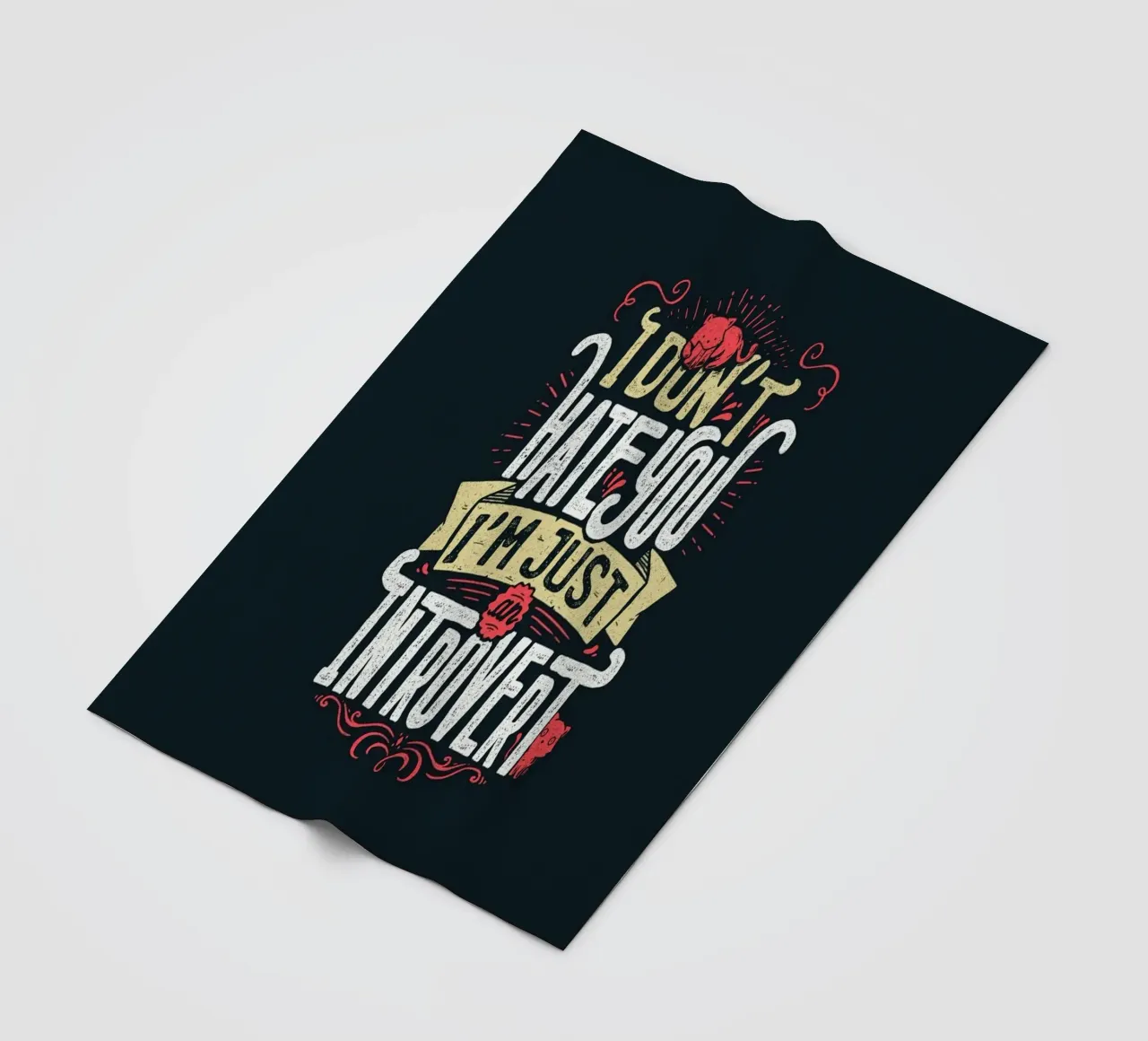 Non ti odio, sono solo un introverso. coperta in pile da Tobe Fonseca