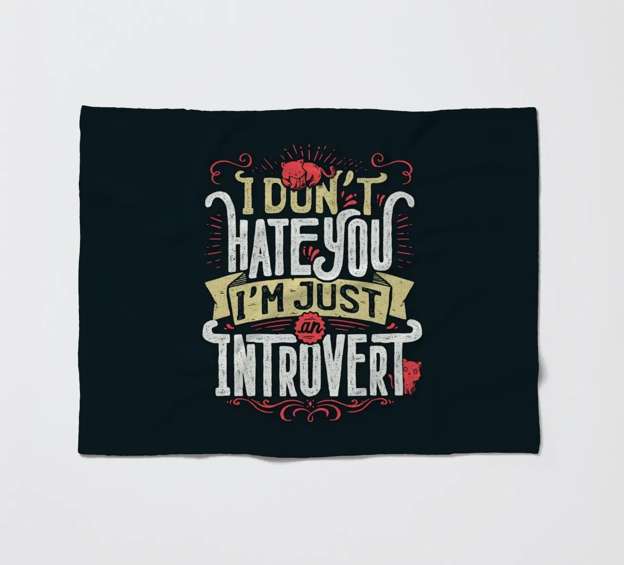 Non ti odio, sono solo un introverso. coperta in pile da Tobe Fonseca