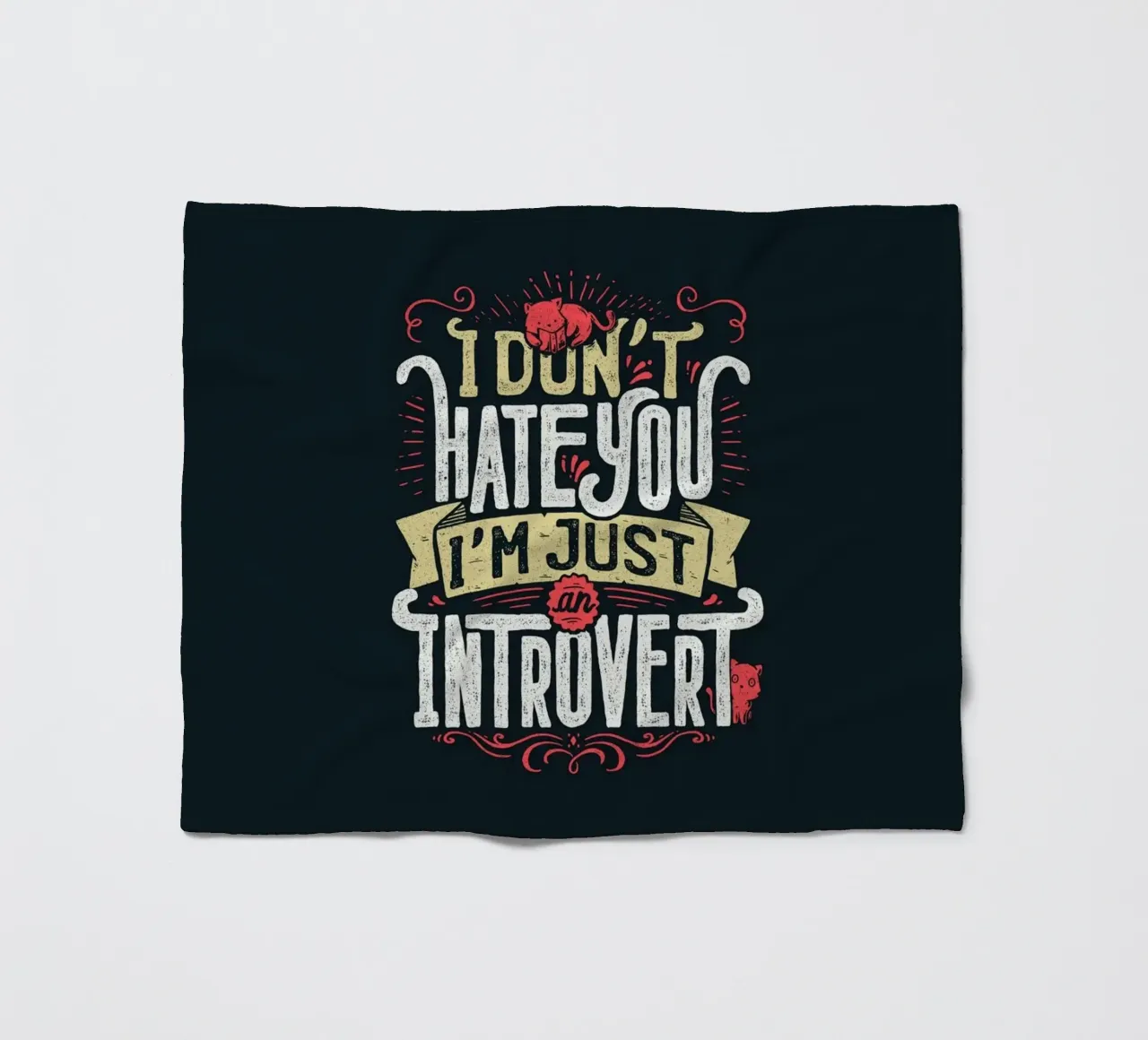Non ti odio, sono solo un introverso. coperta in pile da Tobe Fonseca