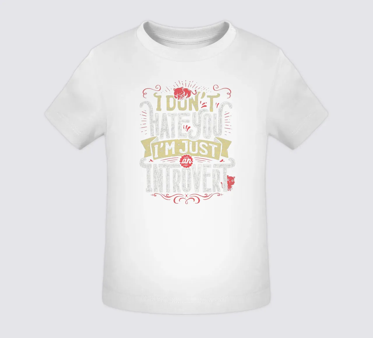 Non ti odio, sono solo un introverso. maglietta neonato da Tobe Fonseca