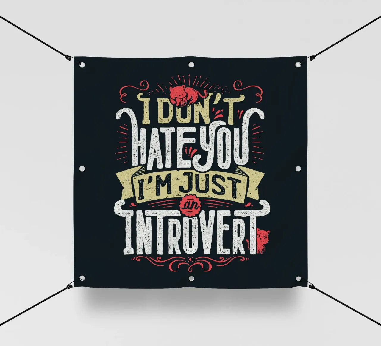 Non ti odio, sono solo un introverso. telo in pvc da Tobe Fonseca