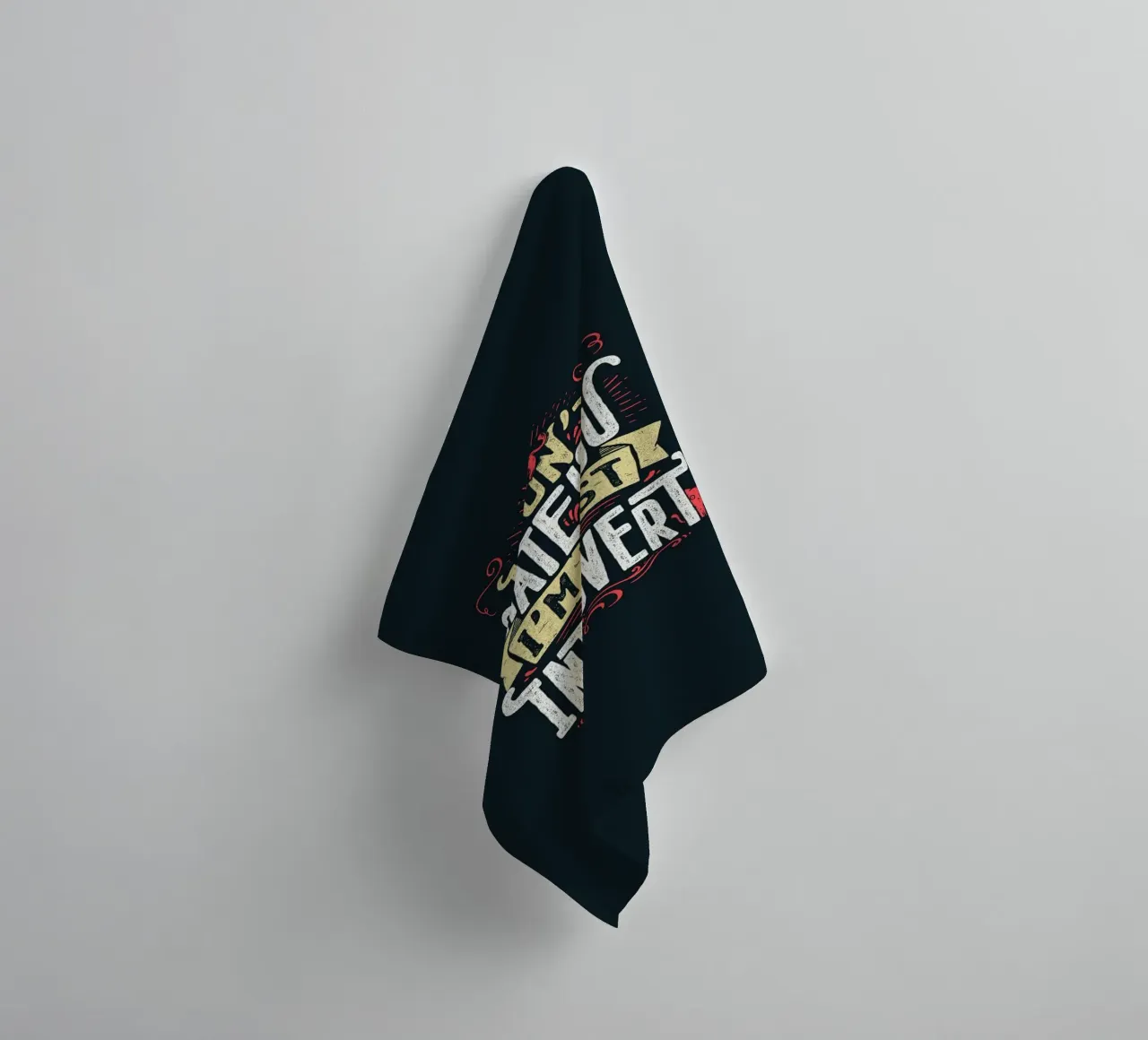 Ich hasse dich nicht, ich bin nur ein introvertierter Mensch. Handtuch von Tobe Fonseca