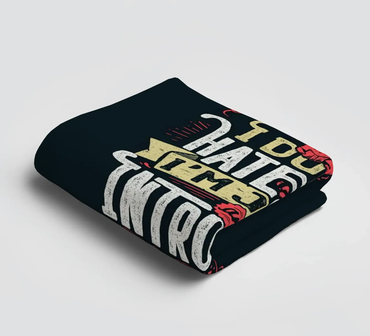 Ich hasse dich nicht, ich bin nur ein introvertierter Mensch. Handtuch von Tobe Fonseca