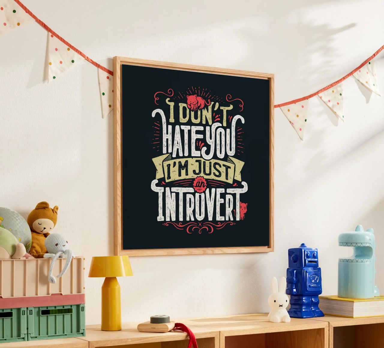 Ich hasse dich nicht, ich bin nur ein introvertierter Mensch. Acryl-Glas von Tobe Fonseca