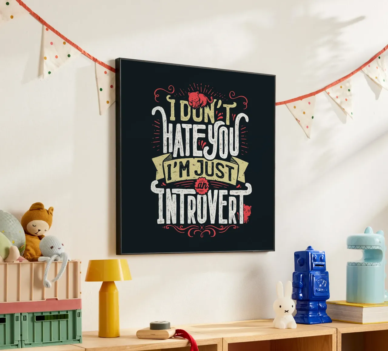 Non ti odio, sono solo un introverso. alluminio dibond da Tobe Fonseca