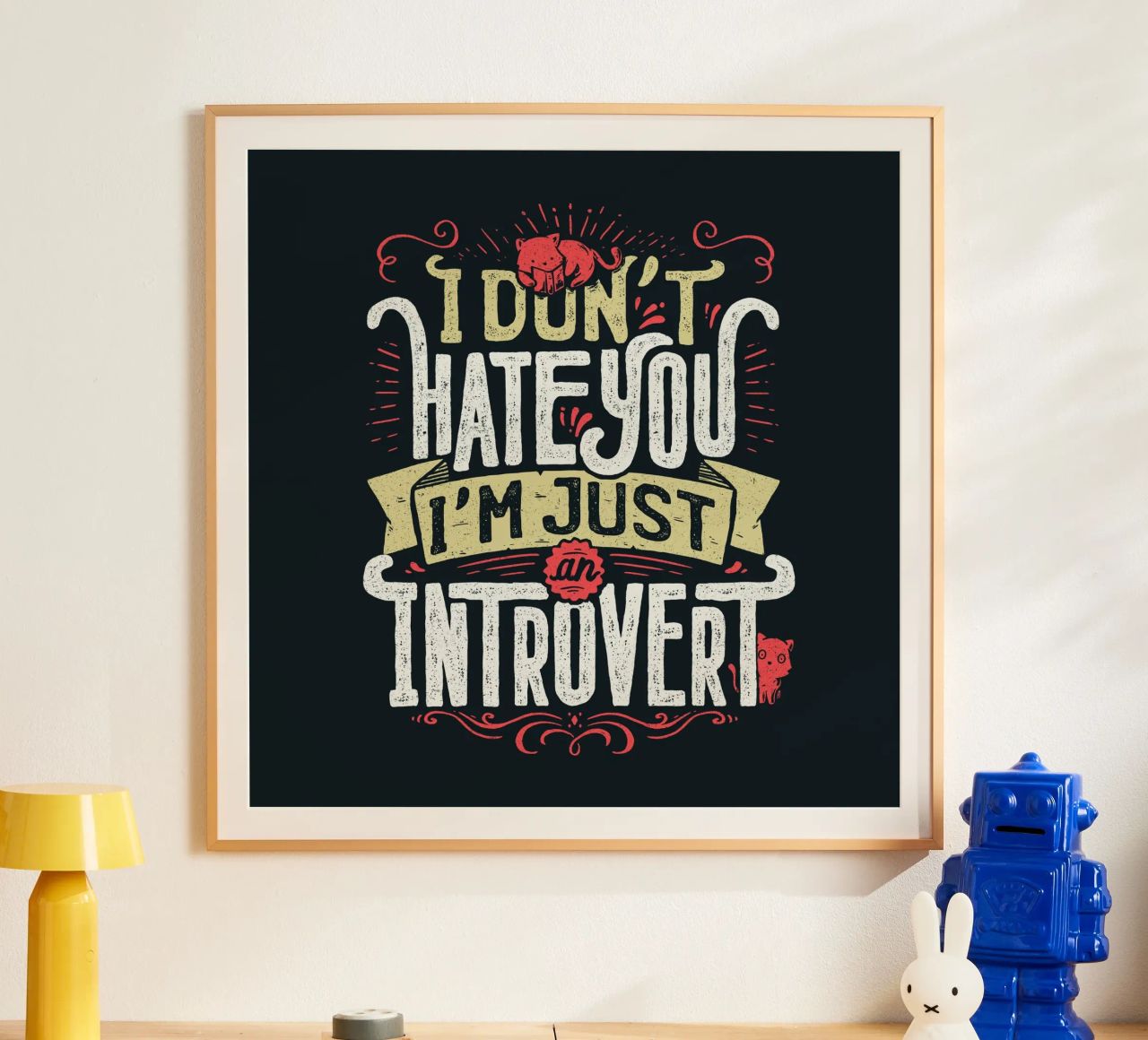 Ich hasse dich nicht, ich bin nur ein introvertierter Mensch. Hahnemühle von Tobe Fonseca