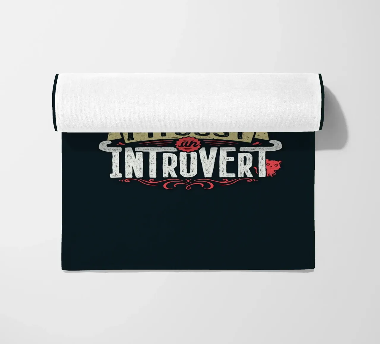 I don't hate you I'm just an introvert beach towel by Tobe Fonseca