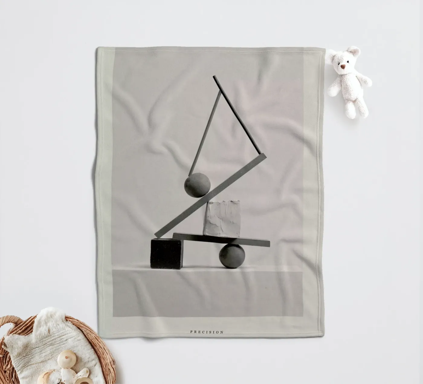 Precision plaid polaire de Graphite