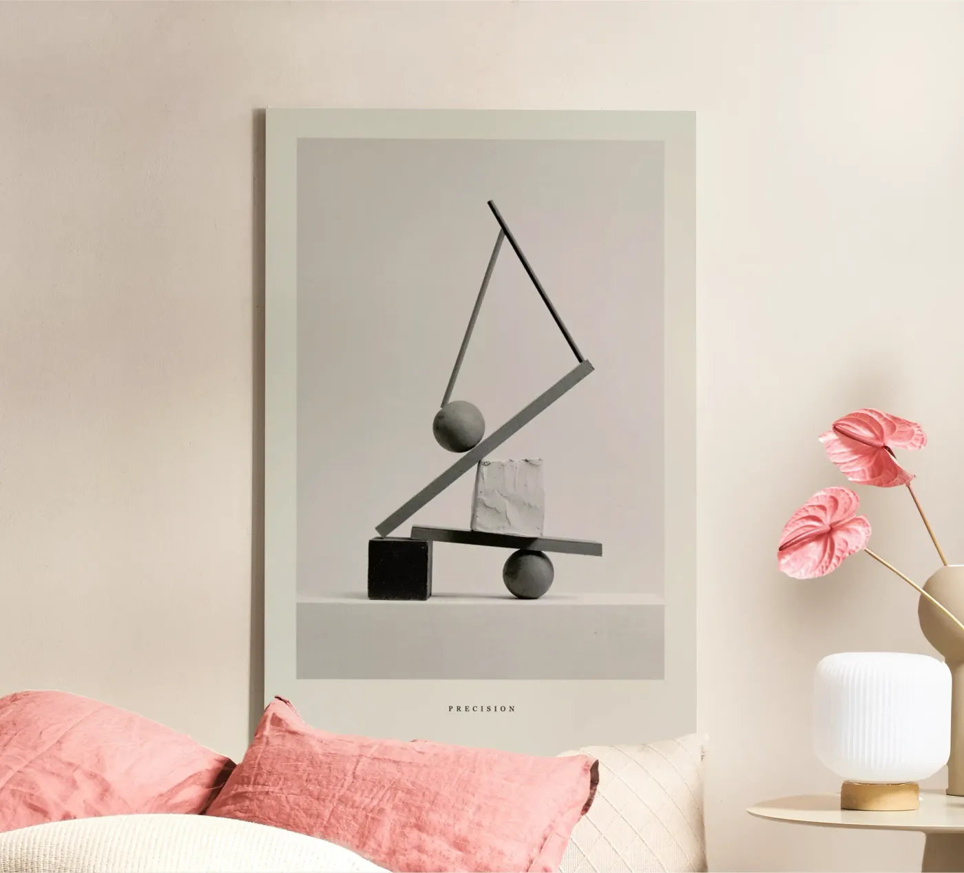 Precision canvas van Graphite