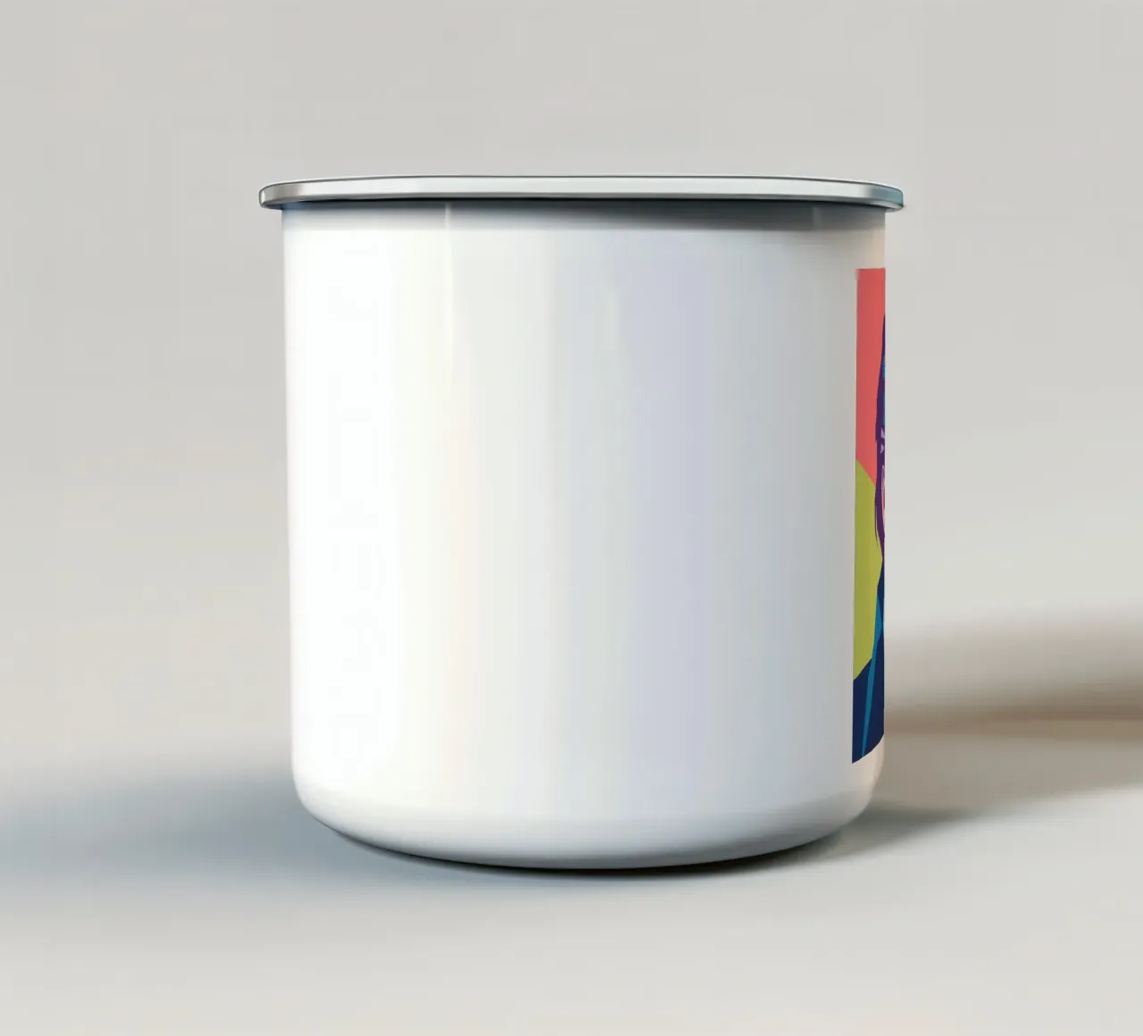 Ritratto pop art di Elvis Presley tazza in smalto da Hantamrata