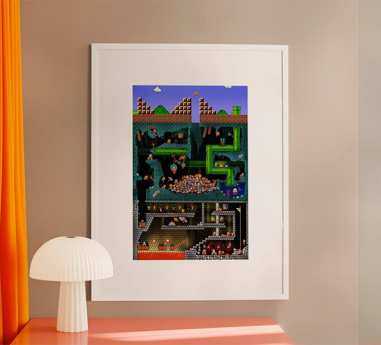 Gioco della leggenda poster con telaio in plastica da Piere art Shops