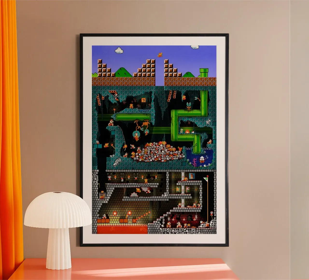 Gioco della leggenda poster con telaio in plastica da Piere art Shops