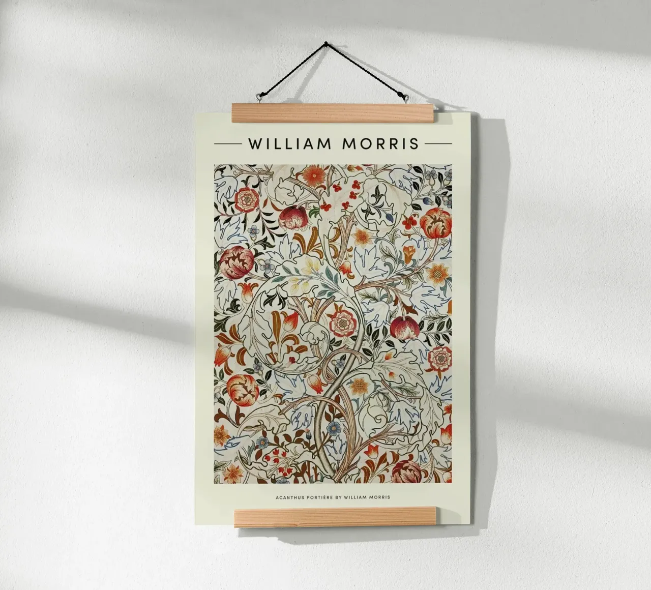 William Morris - Acanthus poster van Vintage by JUNIQE